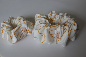 Mustard Planet Scrunchies
