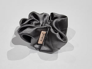 Satin Grey Scrunchie