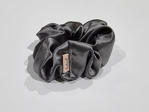 Satin Grey Scrunchie