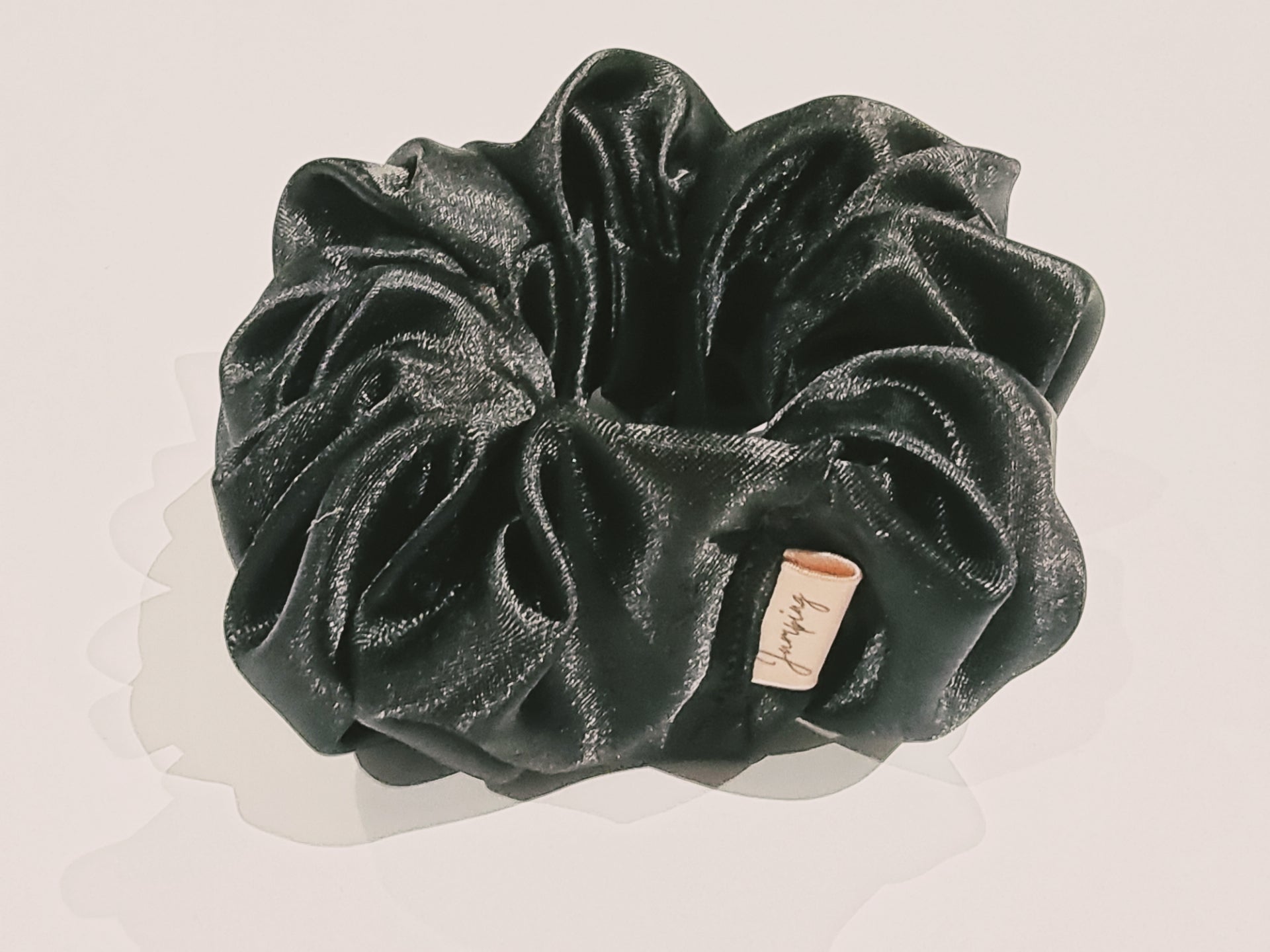 Satin Black Scrunchie