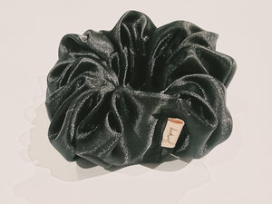 Satin Black Scrunchie