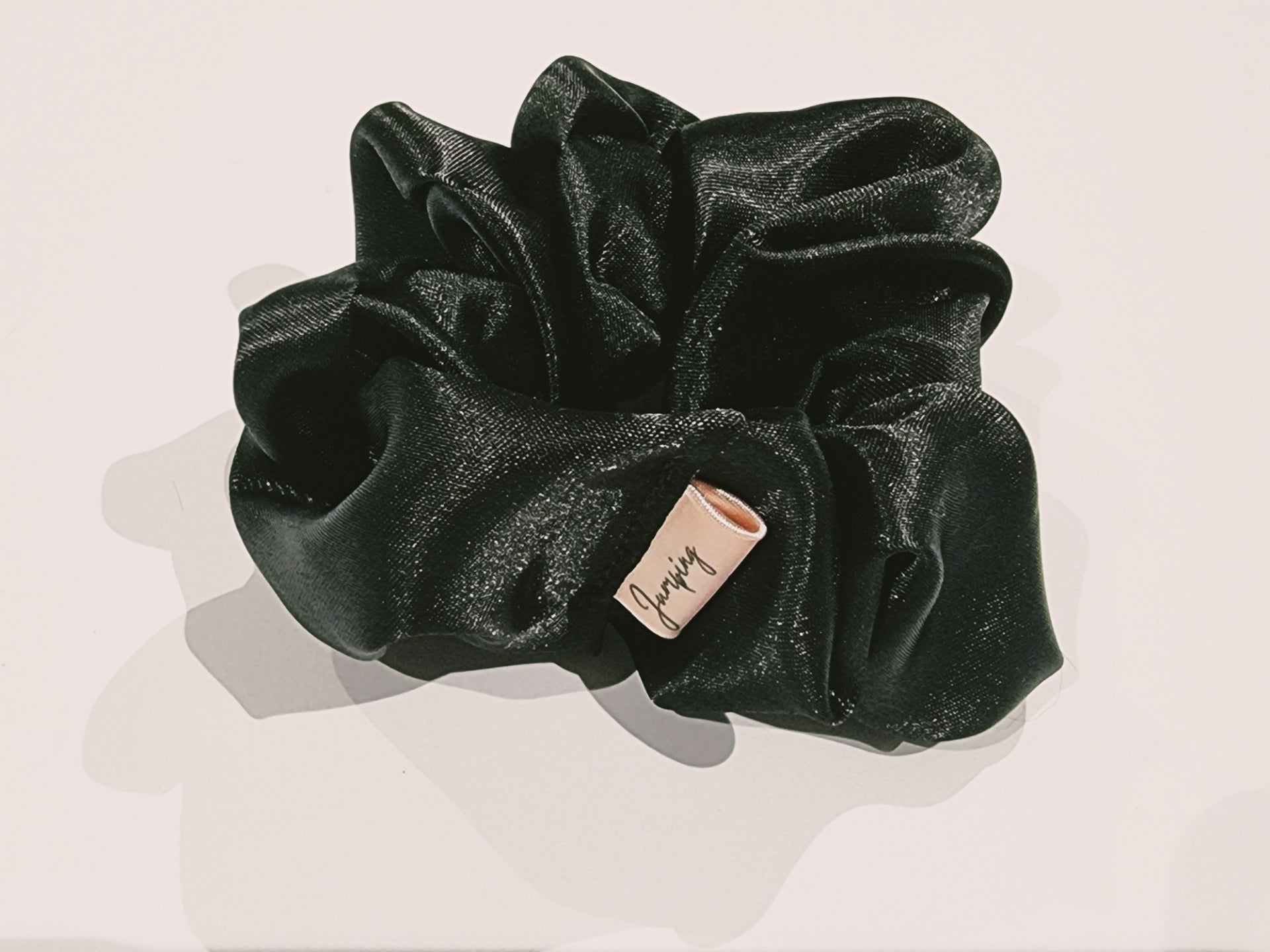 Satin Black Scrunchie