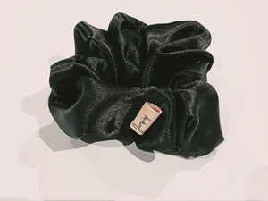 Satin Black Scrunchie