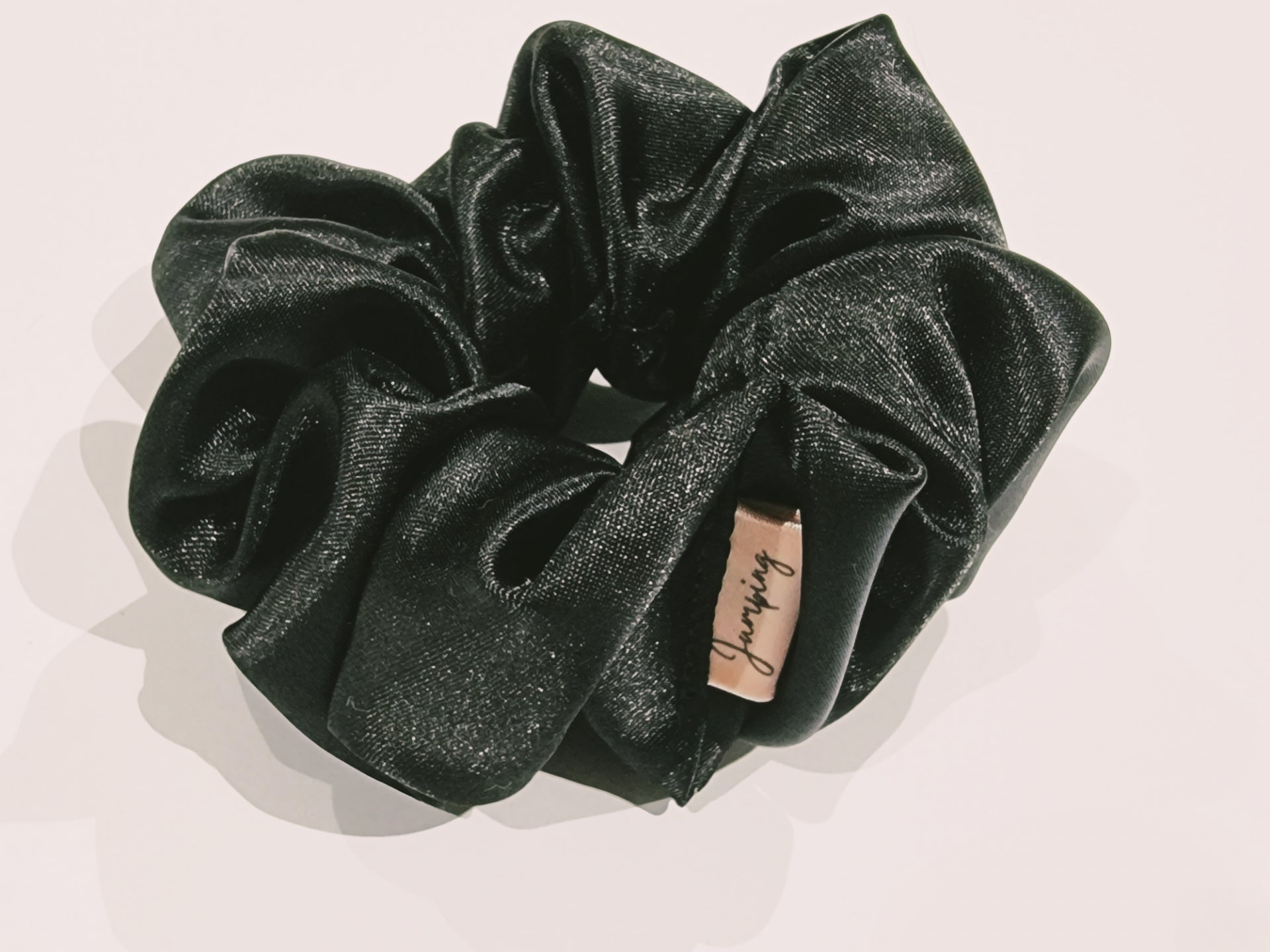 Satin Black Scrunchie