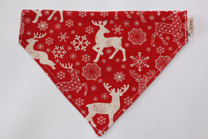 Reindeer pet bandana