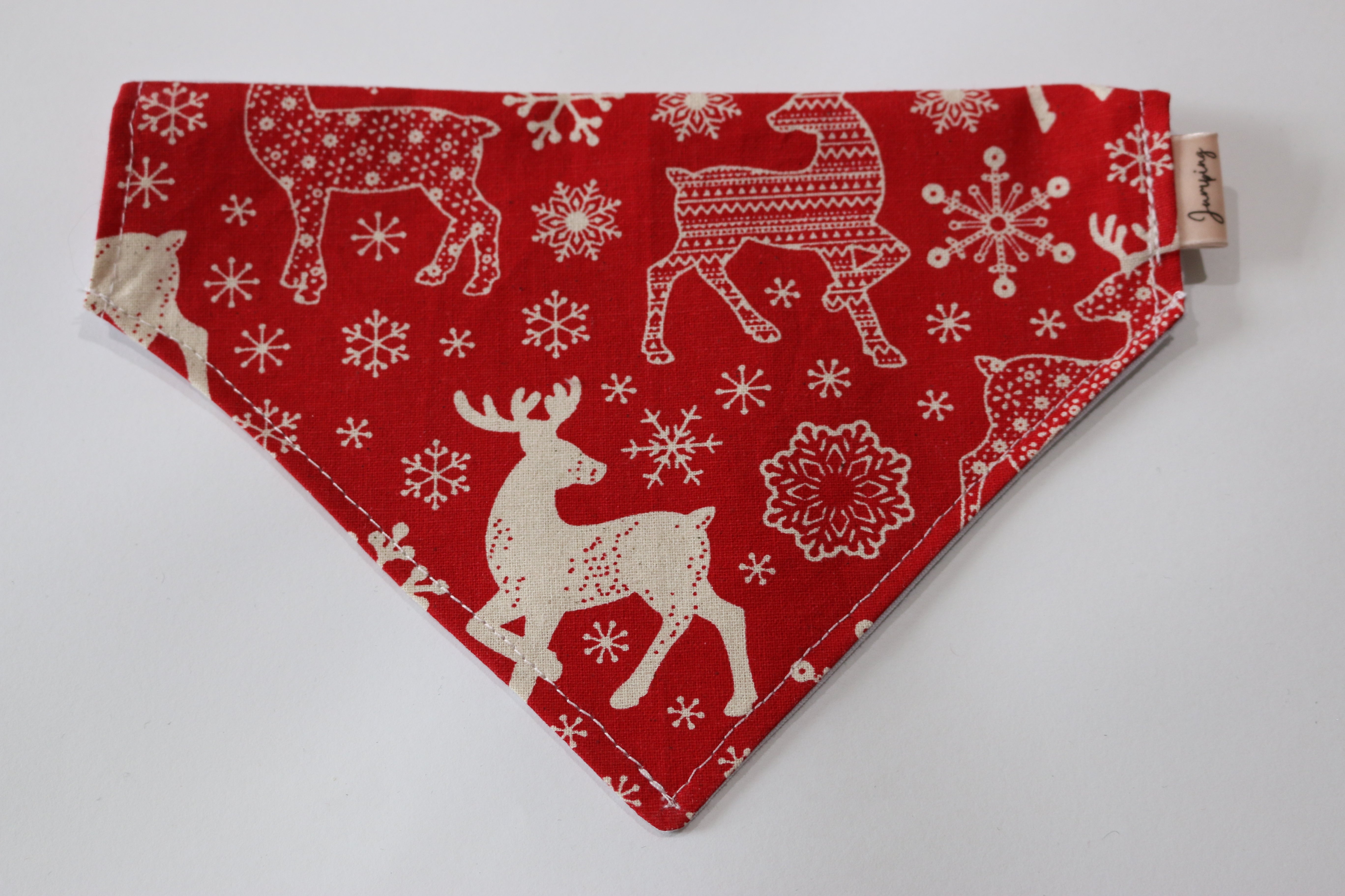 Reindeer pet bandana