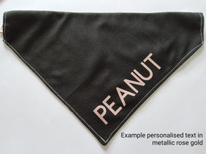 Gold Poinsettia pet bandana